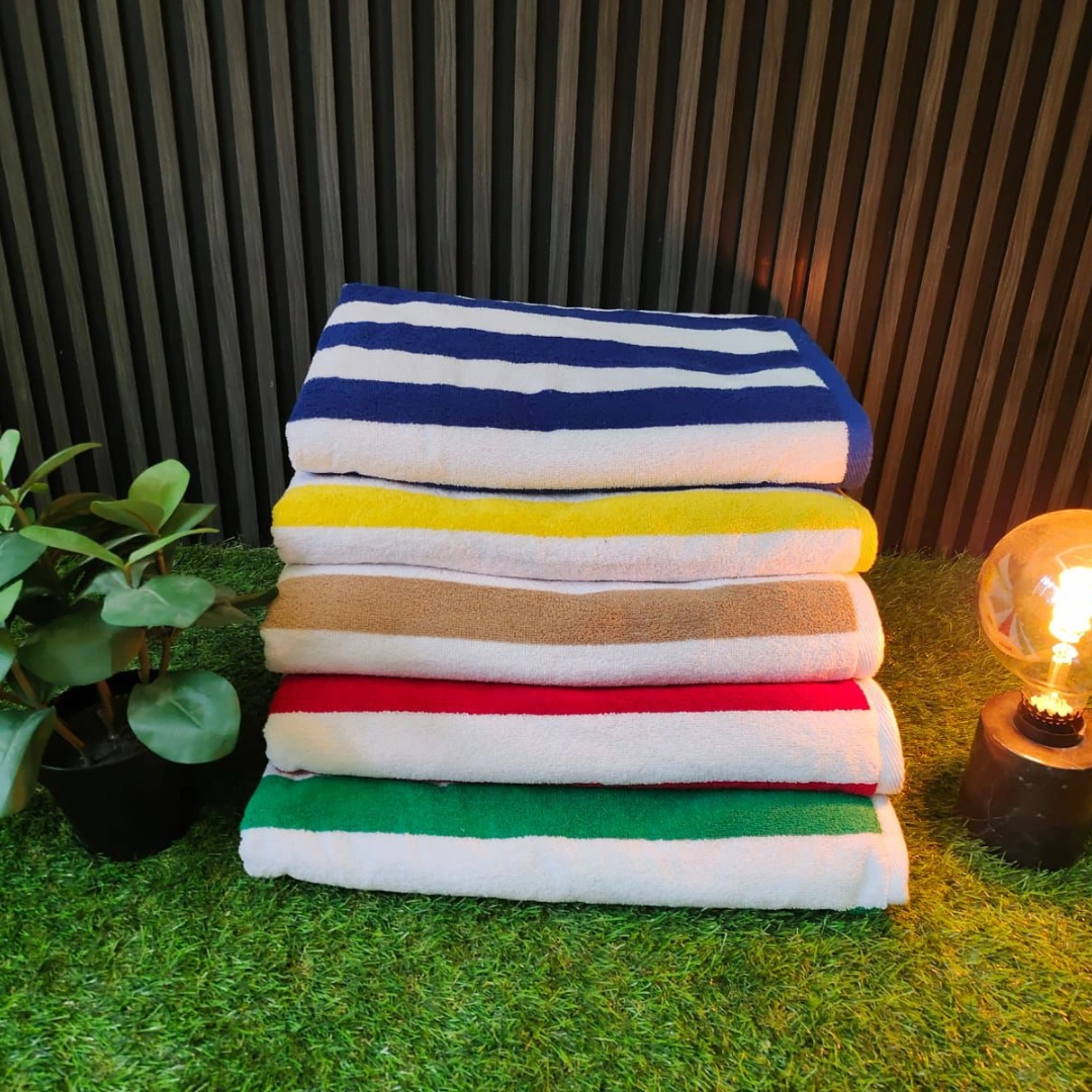 STRIPE POOL TOWEL 100% COTTON