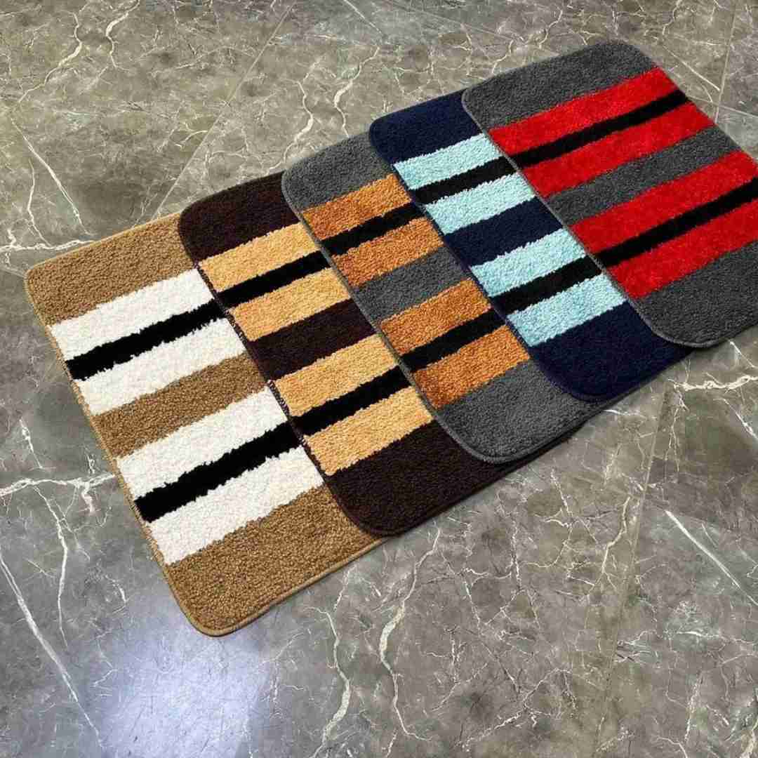 Microfiber Striped Anti-Skid Door Mat
